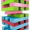 Toy Time Nontraditional Giant Wooden Blocks Tower Stacking Outdoor Game with Dice, For Kids/Adults (Rainbow) 474552GGE - alternate 3